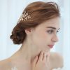 Headpieces | Pearl Flower Hair Combs Bridal Wedding Headpieces Gold – Girls