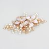 Headpieces | Pearl Flower Hair Combs Bridal Wedding Headpieces Gold – Girls