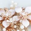 Headpieces | Pearl Flower Hair Combs Bridal Wedding Headpieces Gold – Girls