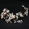 Headpieces | Pearl Flower Hair Vines Bridal Wedding Headpieces Gold – Girls