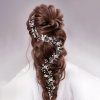 Headpieces | Pearl Flower/Leaf Hair Vines Elegant Bridal Wedding Headpieces Silver – Girls