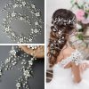 Headpieces | Pearl Flower/Leaf Hair Vines Elegant Bridal Wedding Headpieces Silver – Girls