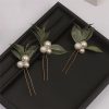 Headpieces | Pearl Leaf Hair Pins Sets Bridal Bridesmaid Wedding Headpieces (Set of 6) As Picture – Girls