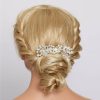 Headpieces | Pearl Rhinestone Bridal Wedding Hair Combs Headpieces Gold – Girls