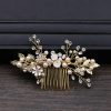 Headpieces | Pearl Rhinestone Bridal Wedding Hair Combs Headpieces Gold – Girls