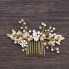 Headpieces | Pearl Rhinestone Bridal Wedding Hair Combs Headpieces Gold – Girls