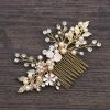 Headpieces | Pearl Rhinestone Bridal Wedding Hair Combs Headpieces Gold – Girls