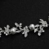 Headpieces | Pearl Rhinestone Halo Bridal Wedding Hair Vines Headpieces Silver – Girls