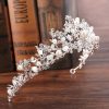 Headpieces | Pearl/Rhinestone Crowns & Tiaras Luxurious Bridal Wedding Headpieces Silver – Girls