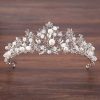 Headpieces | Pearl/Rhinestone Crowns & Tiaras Luxurious Bridal Wedding Headpieces Silver – Girls