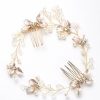 Headpieces | Pearl/Rhinestone Flower Hair Combs Halo Bridal Wedding Headpieces As Picture – Girls