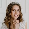 Headpieces | Rhinestone Crowns & Tiaras Bridal Wedding Headpieces Silver – Girls