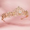 Headpieces | Rhinestone Crowns & Tiaras Luxurious Bridal Wedding Headpieces Gold – Girls