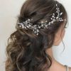 Headpieces | Rhinestone Flower Hair Vines Bride Wedding Headpieces 1 PC Silver – Girls