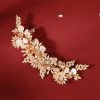 Headpieces | Rhinestone Flower Leaf Hair Clips Shining Bridal Wedding Headpieces Gold – Girls