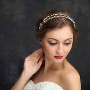 Headpieces | Rhinestone Headbands Bridal Wedding Headpieces Silver – Girls