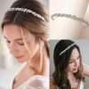 Headpieces | Rhinestone Headbands Glamourous Bridal /Bridesmaid Wedding Headpieces Silver – Girls