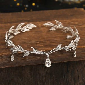 Headpieces | Rhinestone Headbands Halo Bridal Wedding Headpieces Silver – Girls