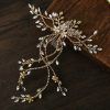 Headpieces | Rhinestone Leaf Hair Vines Gorgeous Bridal Wedding Headpieces Silver – Girls