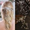 Headpieces | Rhinestone Leaf Hair Vines Gorgeous Bridal Wedding Headpieces Silver – Girls