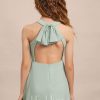 Junior Bridesmaid Dresses | A-line Halter Floor-Length Chiffon Junior Bridesmaid Dress Agave – Girls