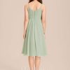 Junior Bridesmaid Dresses | A-line Scoop Knee-Length Chiffon Junior Bridesmaid Dress Celadon – Girls