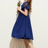 Junior Bridesmaid Dresses | A-line Scoop Knee-Length Chiffon Junior Bridesmaid Dress With Bow As Picture – Girls