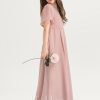 Junior Bridesmaid Dresses | A-line V-Neck Floor-Length Chiffon Junior Bridesmaid Dress Dusty Rose – Girls