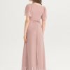 Junior Bridesmaid Dresses | A-line V-Neck Floor-Length Chiffon Junior Bridesmaid Dress Dusty Rose – Girls