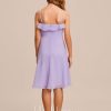 Junior Bridesmaid Dresses | A-line V-Neck Knee-Length Chiffon Junior Bridesmaid Dress Lilac – Girls