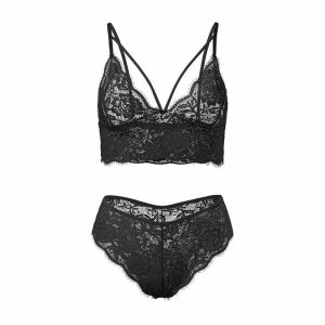 Lingerie | Feminine Pretty/Sexy Lace/Polyester CamiÂ Sets Lingerie Set Black – Girls