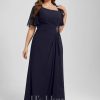 Mother of the Bride Dresses | A-line Asymmetrical Floor-Length Chiffon Mother of the Bride Dress With Pleated Sequins Beading As Picture – Womens