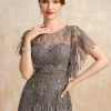 Mother of the Bride Dresses | A-line Illusion Scoop Floor-Length Lace Mother of the Bride Dress With Sequins As Picture – Womens