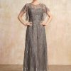 Mother of the Bride Dresses | A-line Illusion Scoop Floor-Length Lace Mother of the Bride Dress With Sequins As Picture – Womens