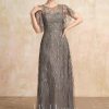 Mother of the Bride Dresses | A-line Illusion Scoop Floor-Length Lace Mother of the Bride Dress With Sequins As Picture – Womens