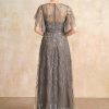 Mother of the Bride Dresses | A-line Illusion Scoop Floor-Length Lace Mother of the Bride Dress With Sequins As Picture – Womens