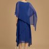 Mother of the Bride Dresses | A-line Scoop Asymmetrical Chiffon Mother of the Bride Dress As Picture – Womens