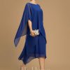 Mother of the Bride Dresses | A-line Scoop Asymmetrical Chiffon Mother of the Bride Dress As Picture – Womens