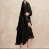 Mother of the Bride Dresses | A-line Scoop Asymmetrical Chiffon Mother of the Bride Dress With Beading Black – Womens