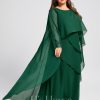 Mother of the Bride Dresses | A-line Scoop Floor-Length Chiffon Mother of the Bride Dress Dark Green – Womens