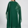 Mother of the Bride Dresses | A-line Scoop Floor-Length Chiffon Mother of the Bride Dress Dark Green – Womens