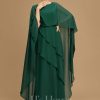 Mother of the Bride Dresses | A-line Scoop Floor-Length Chiffon Mother of the Bride Dress Dark Green – Womens