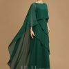 Mother of the Bride Dresses | A-line Scoop Floor-Length Chiffon Mother of the Bride Dress Dark Green – Womens