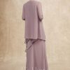 Mother of the Bride Dresses | A-line Scoop Floor-Length Chiffon Mother of the Bride Dress With Beading Dusk – Womens