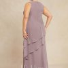 Mother of the Bride Dresses | A-line Scoop Floor-Length Chiffon Mother of the Bride Dress With Beading Dusk – Womens