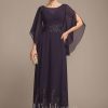 Mother of the Bride Dresses | A-line Scoop Illusion Ankle-Length Lace Chiffon Mother of the Bride Dress With Sequins As Picture – Womens