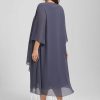 Mother of the Bride Dresses | A-line Scoop Knee-Length Chiffon Mother of the Bride Dress With Beading Stormy – Womens