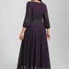 Mother of the Bride Dresses | A-line V-Neck Ankle-Length Lace Chiffon Mother of the Bride Dress With Sequins As Picture – Womens