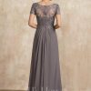 Mother of the Bride Dresses | A-line V-Neck Floor-Length Chiffon Lace Mother of the Bride Dress As Picture – Womens