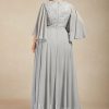 Mother of the Bride Dresses | A-line V-Neck Floor-Length Chiffon Lace Mother of the Bride Dress With Sequins Beading As Picture – Womens